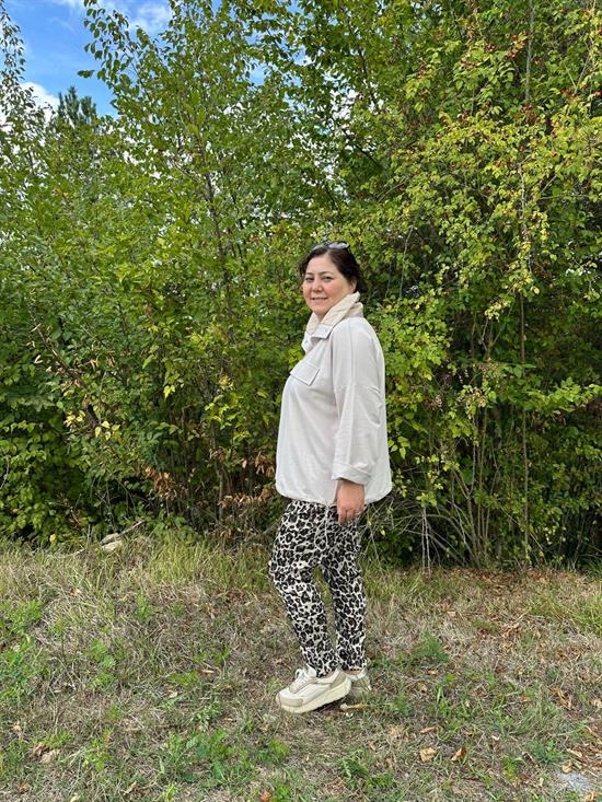 Kapitone Yakalı Oversize Sweat