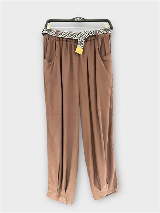 Tencel Kumaş Bilek Boy Pantolon