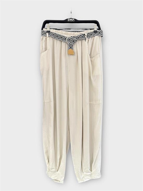 Tencel Kumaş Bilek Boy Pantolon