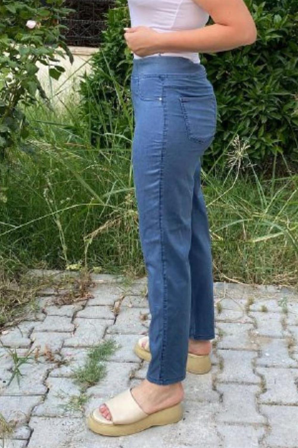 Tencel Kumaş Yüksek Bel Likralı Pantolon