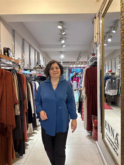 Ayrobin Kumaş Oversize Gömlek