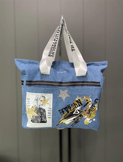 Denim Tote Çanta 02