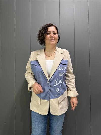İtalyan Tasarım Astarlı Mevsimlik Ceket