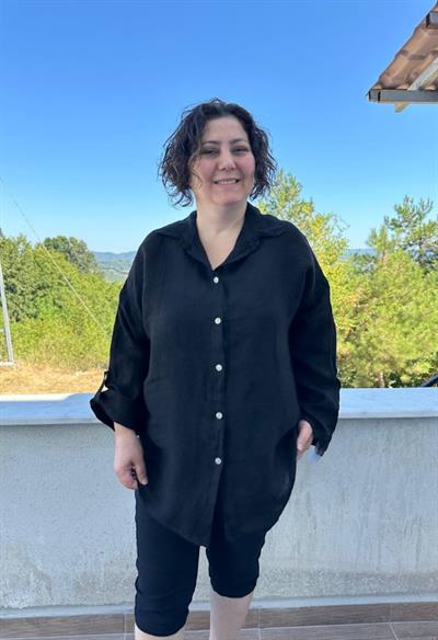 İthal Naturel %100  Keten Gömlek