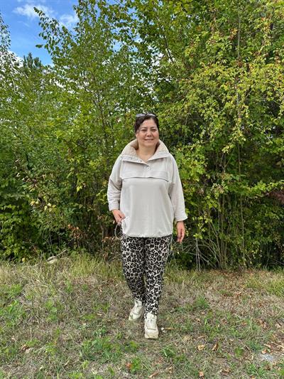 Kapitone Yakalı Oversize Sweat