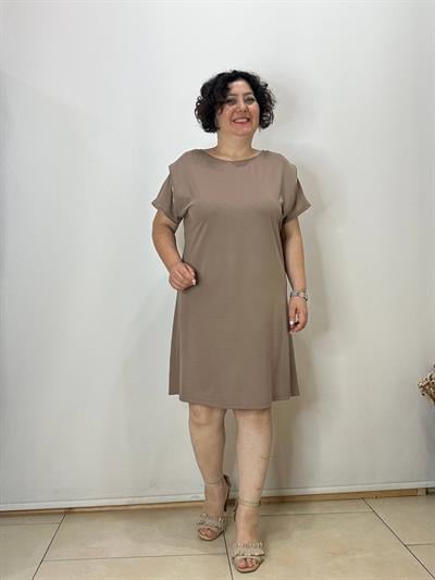 Kol Fermuar Detaylı Elbise