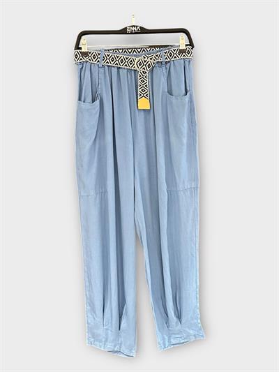 Tencel Kumaş Bilek Boy Pantolon