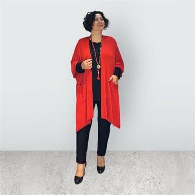 Triko Hırka Kırmızı