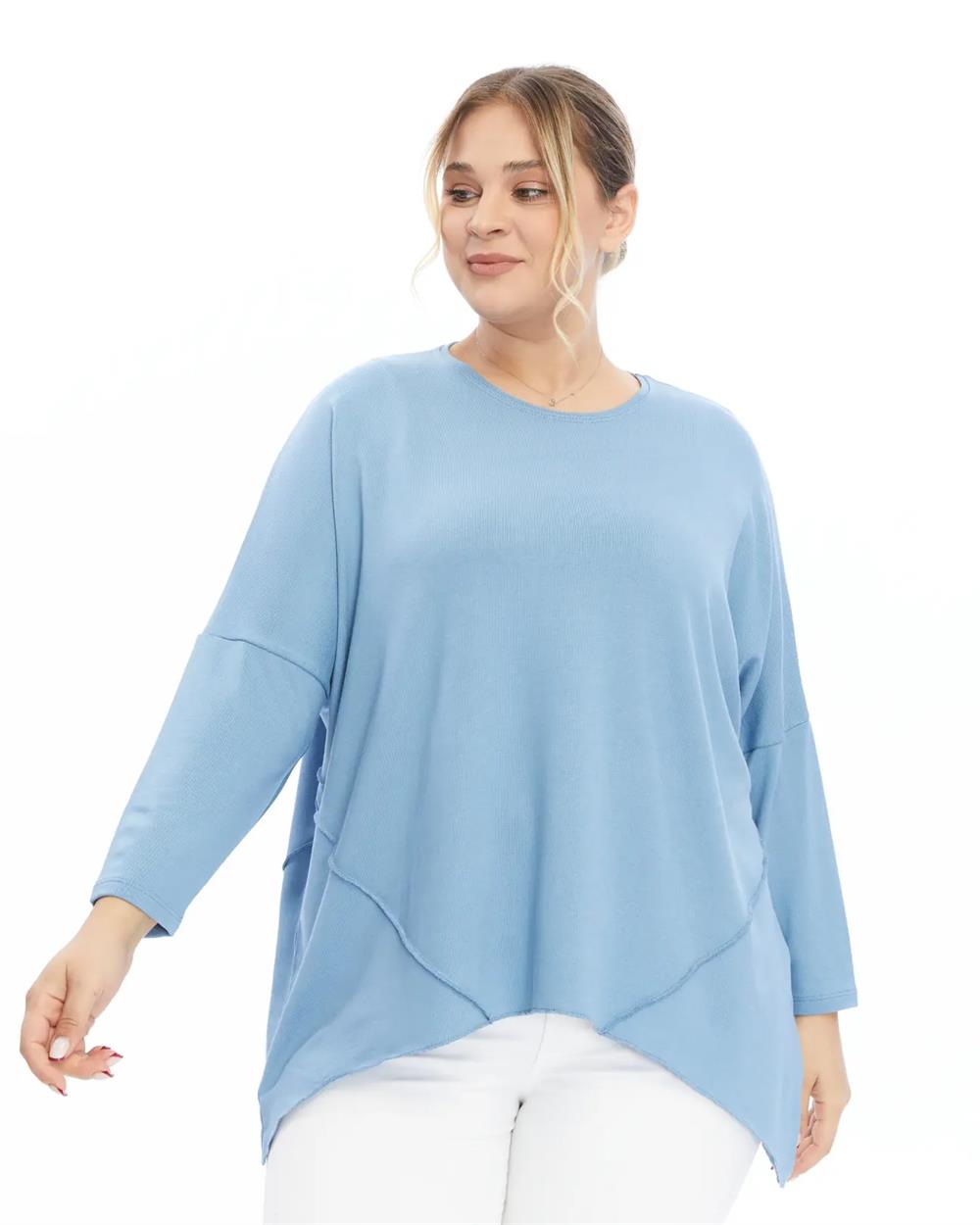 Triko Tunik Bebe Mavisi