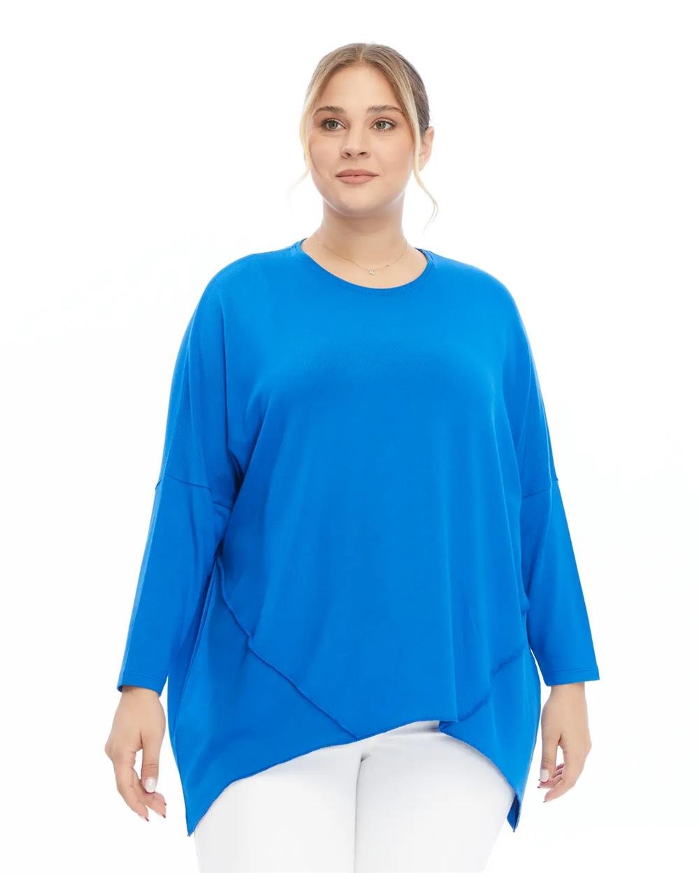 Triko Tunik Saks Mavi