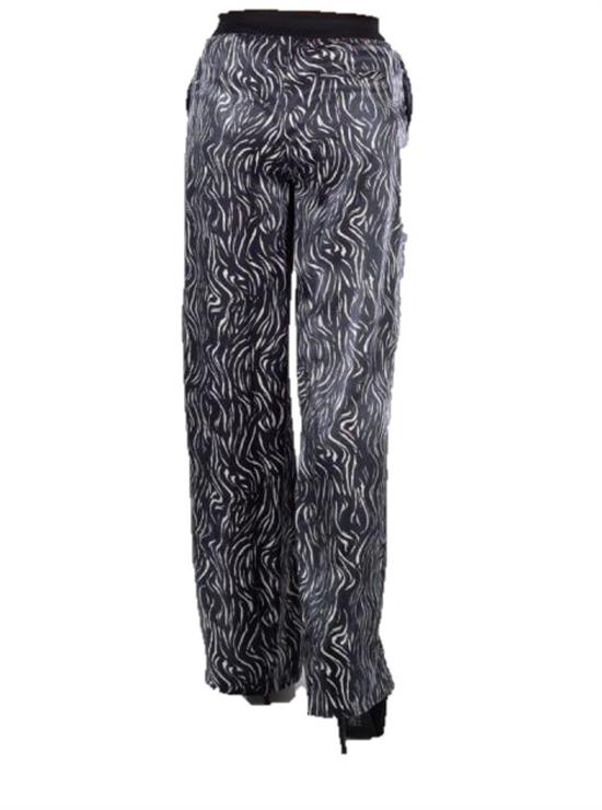 Zebra Desen Saten pantolon