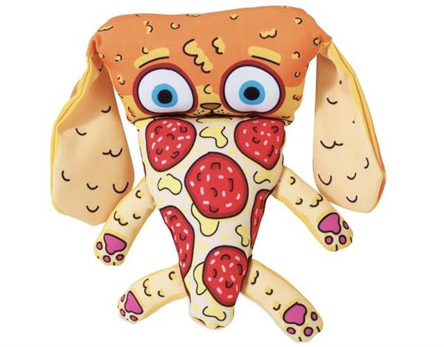 Fat Cat Foodies Dayanıklı Kanvas Kumaştan Sesli Köpek Oyuncağı (Pizza)