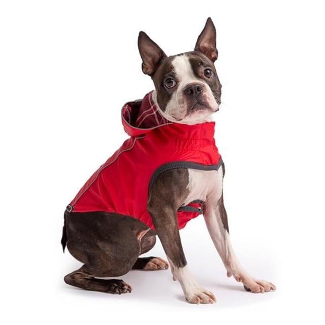 GF PET Çift Taraflı Köpek Yağmurluğu - Kırmızı