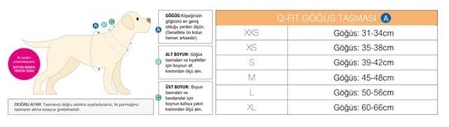 Max & Molly Matrix Orange Q-Fit Köpek Göğüs Tasması