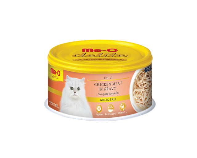 Me-O Delite Tavuk Etli Kedi Konserve 80GR