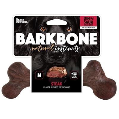 BarkBone Dinosaur Biftek Aromalı Köpek Çiğneme Kemiği (Küçük Boy)
