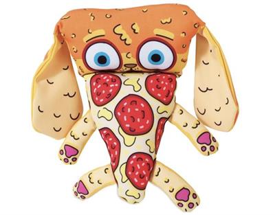 Fat Cat Foodies Dayanıklı Kanvas Kumaştan Sesli Köpek Oyuncağı (Pizza)