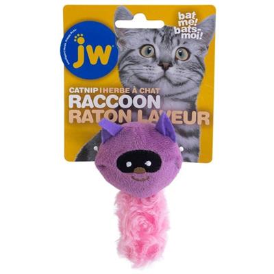 JW Cataction Kedi Otlu Peluş Rakun (Mor)