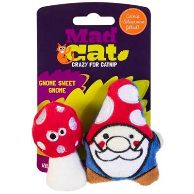Mad Cat Gnome Kedi Otlu ve Matatabili 2'li Kedi Oyuncağı
