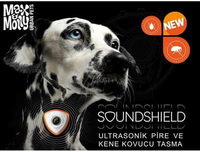 Max & Molly Soundshield Ultrasonik Pire ve Kene Kovucu Tasma - Siyah