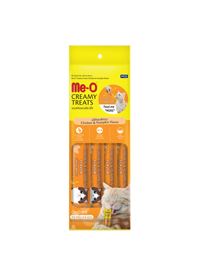 Me-O Creamy Tavuk/Bal Kabağı Lezzetli Kedi Ödülü 4x15GR - 11