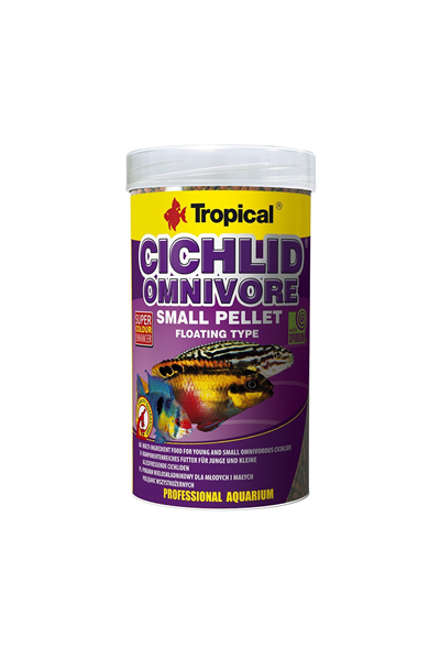 Tropical Cichlid Omnıvore Small Pellet 1000ml/360Gr