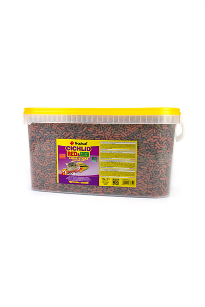 Tropical Cichlid Red&Green Large Sticks 10Lt/3Kg