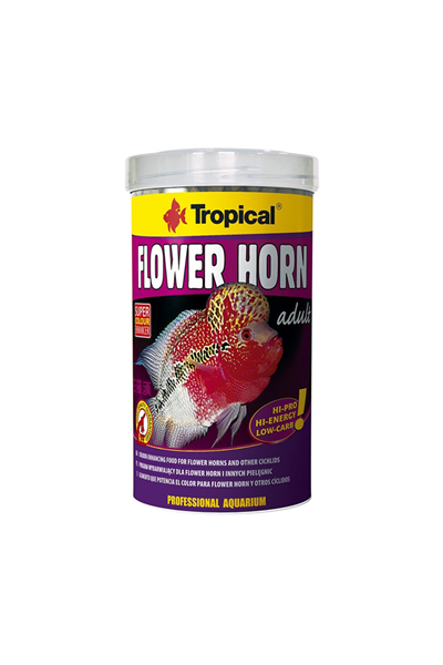 Tropical Flower Horn Adult Pellet 1000ml/380Gr