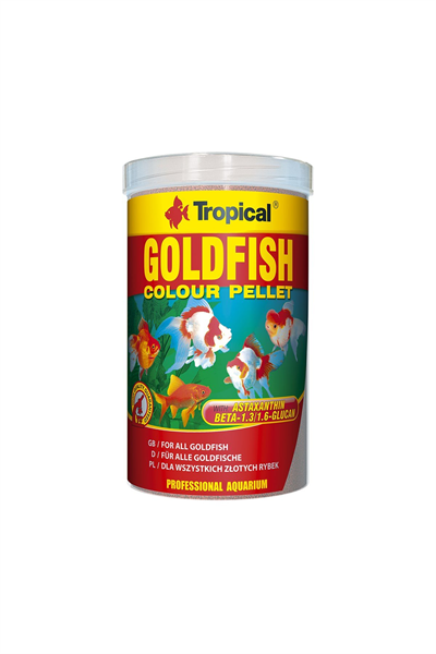 Tropical Goldfish Colour Pellet Size S 250ml/110Gr