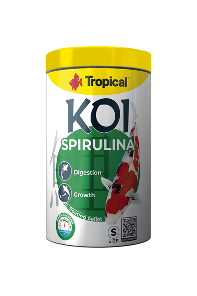 Tropical Koi Spirulina Pellet Size S 1000ml/320Gr