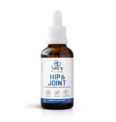Vet's Plus Hip&Joint Kedi ve Köpekler İçin Eklem Yapısı Destekleyici Glukozaminli Damla 50ml