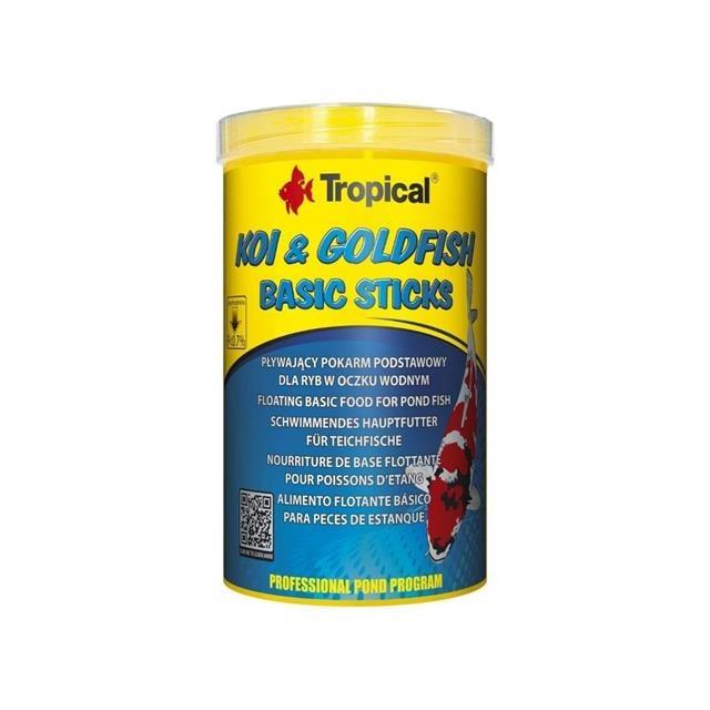 Tropical Koi&Goldfish Basic Sticks Pusz. 1000ml/80Gr
