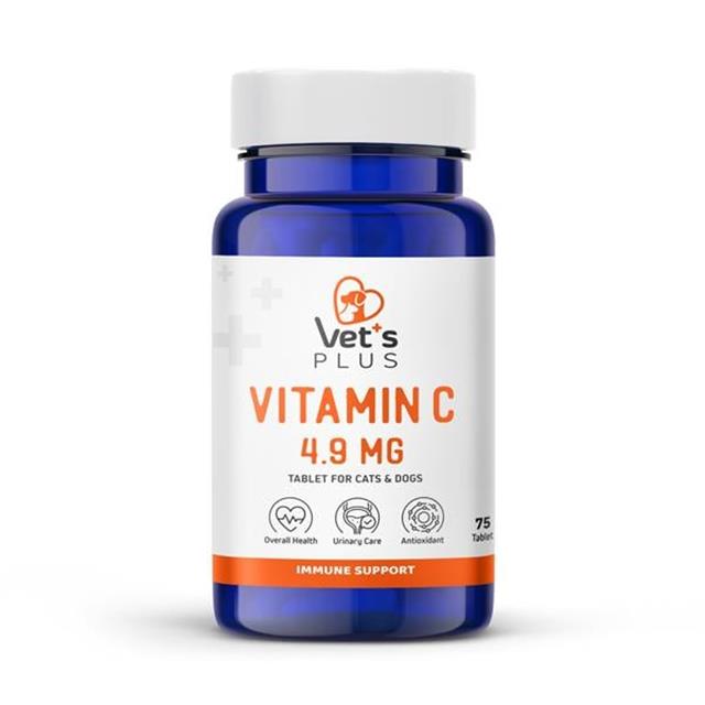 Vet's Plus C Vitamin Kedi ve Köpek İçin Tablet (75'li)