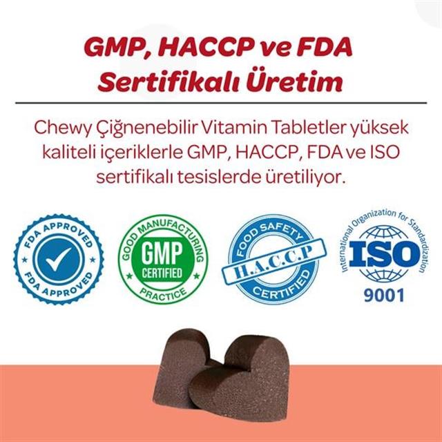 Vet's Plus Calming Kedi ve Köpekler İçin Sakinleştirici Çiğnenebilir Tablet (60'lı)