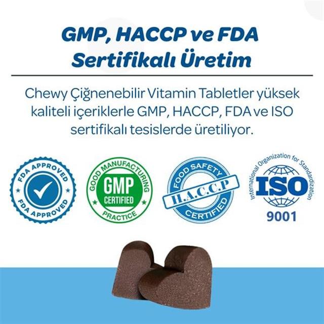 Vet's Plus Derma Care Kedi ve Köpekler İçin Deri ve Tüy Yapısı Destekleyici Çiğnenebilir Tablet (60'lı)