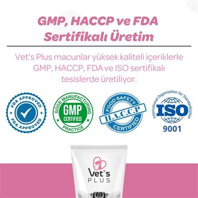 Vet's Plus Hamile ve Yavru Kediler İçin Folik Asitli Malt Kedi Macunu 100gr