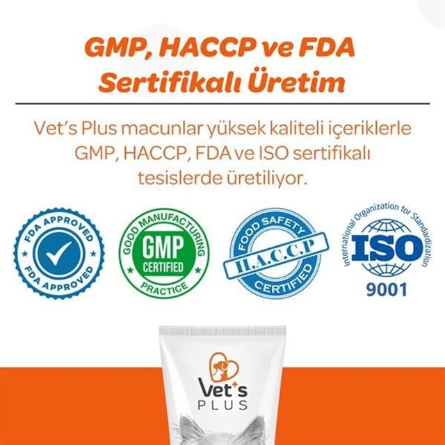 Vet's Plus Multi-Vitamin Taurinli Malt Kedi Macunu 100gr