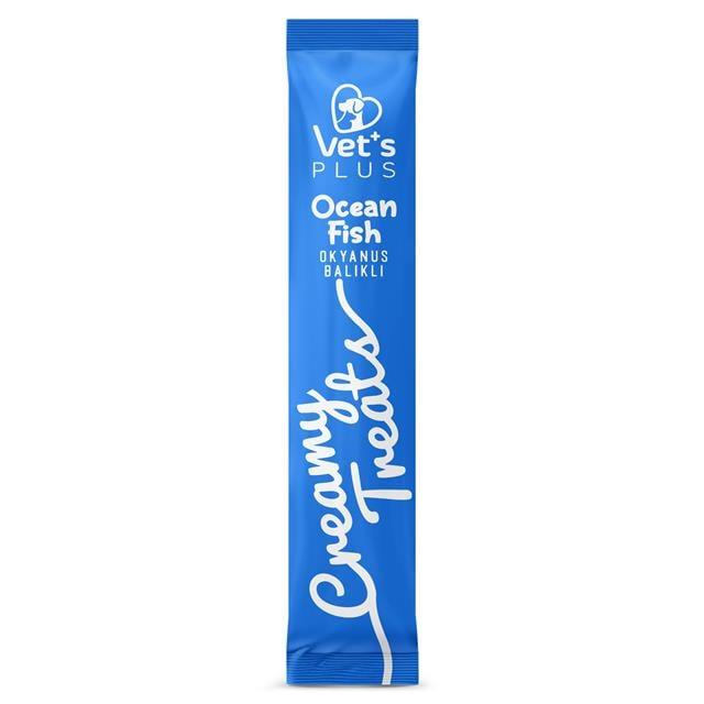 Vet's Plus Okyanus Balıklı Krema Kedi Ödül Maması 14gr (5'li)