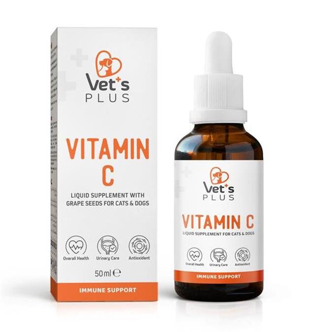 Vet's Plus Vitamin C Kedi ve Köpekler İçin Damla 50ml