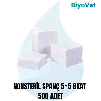 NONSTERİL SPANÇ 5cm*5cm 500 ADET