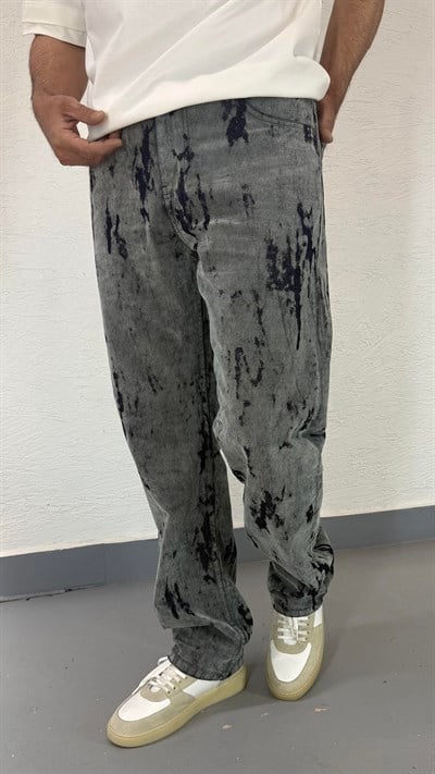 Desenli Baggy Pantolon