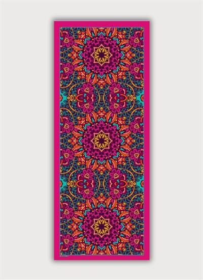 AŞK MANDALA PEMBE TWİLL SATEN ŞAL