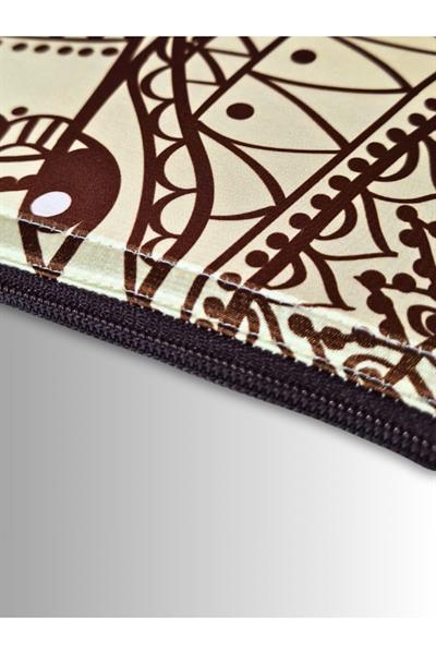 KADIN BEYAZ CLUTCH ÇANTA PORTFÖY FİL DESENLİ