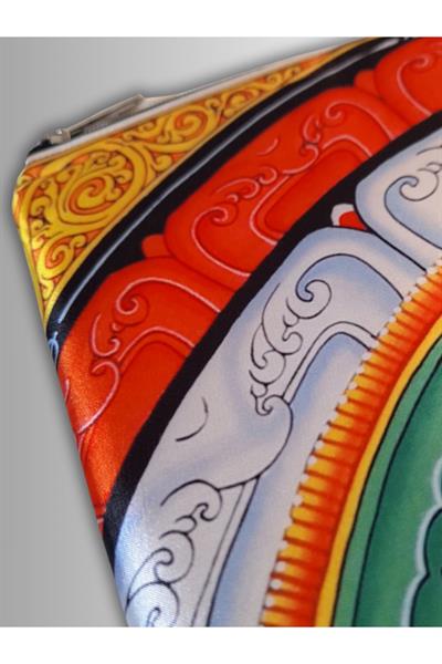 KADIN ÇANTA CLUTCH PORTFÖY YANTRA SEMBOL DESENLİ