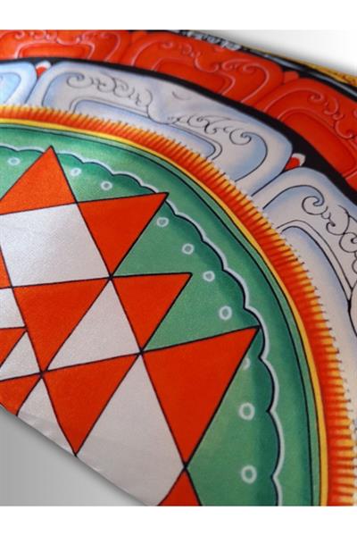 KADIN ÇANTA CLUTCH PORTFÖY YANTRA SEMBOL DESENLİ