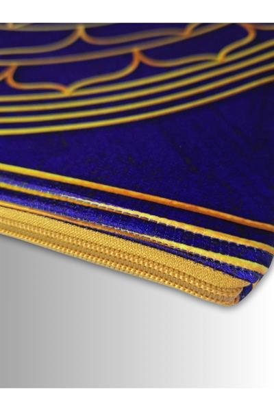 KADIN MOR CLUTCH ÇANTA PORTFÖY YANTRA SEMBOL DESENLİ