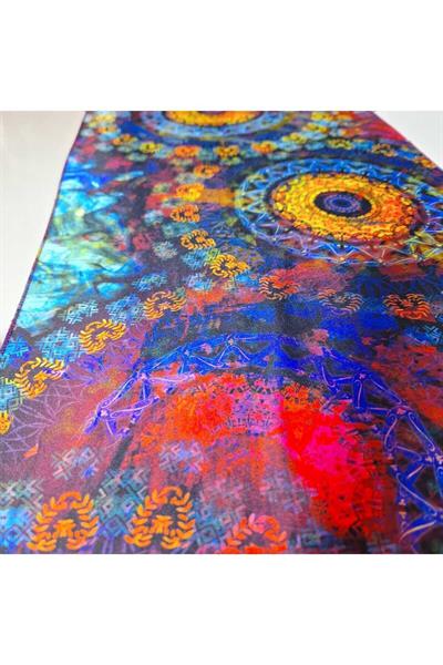 RENKLİ FULAR MANDALA DESENLİ
