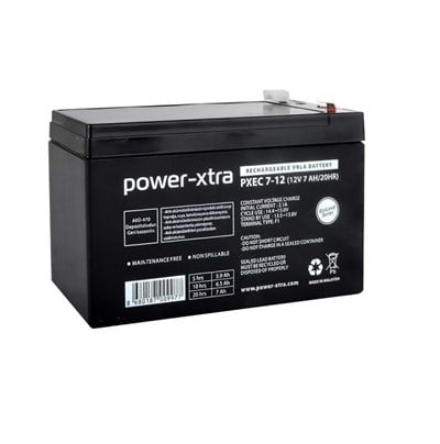 Power Xtra 12V 7Ah  Akü UPS Alarm ve Aydınlatma ve Asansör İçin Güvenilir Enerji