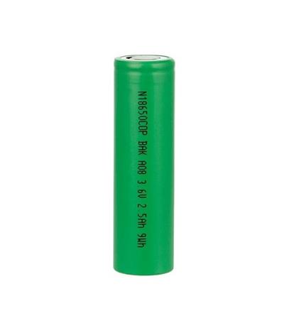 BAK N18650COP 3.6V 2500mAh Li-ion Pil 30A DischargeBAK N18650COP 3.6V 2500mAh Li-ion Pil 30A Discharge