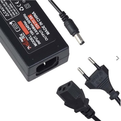 Hightek 12V 5A 60W HT-1526 Plastik Kasa Adaptör 5.5x2.5mm Jak Fişli - PilgrossHightek 12V 5A 60W HT-1526 Plastik Kasa Adaptör 5.5x2.5mm Jak Fişli - PilgrossAdaptörler
